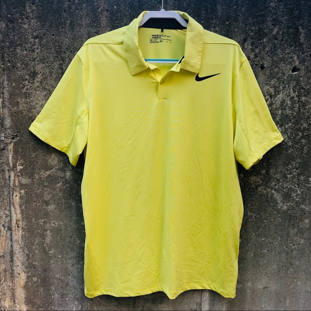 Men’s Yellow Nike Golf Polo
